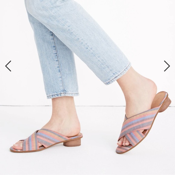 Madewell Ruthie Criss Cross Rainbow Sandals NEW size 6.5 6 1/2 - Picture 3 of 7